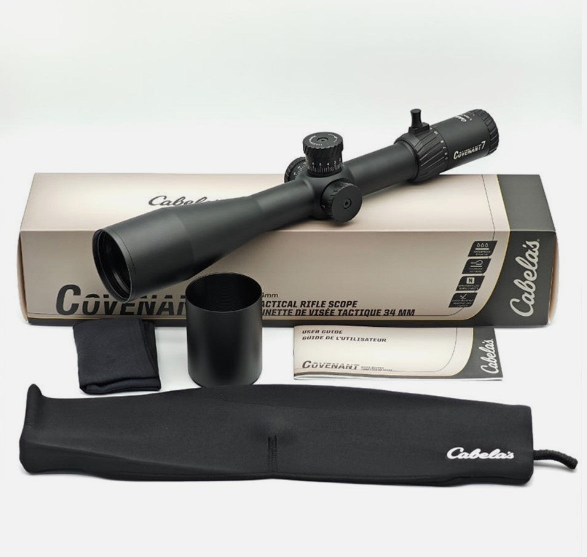 Cabela's Covenant 7 5-35x56 FFP TAC-10 MOA