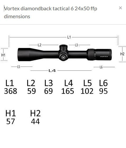 Vortex Diamondback Tactical 6-24x50 FFP